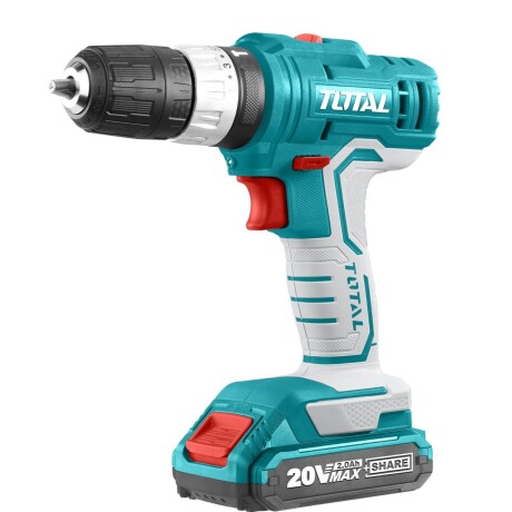 Taladro Atornillador 20V + 2 Baterías Industrial Total Taladro Atornillador 20V + 2 Baterías Industrial Total