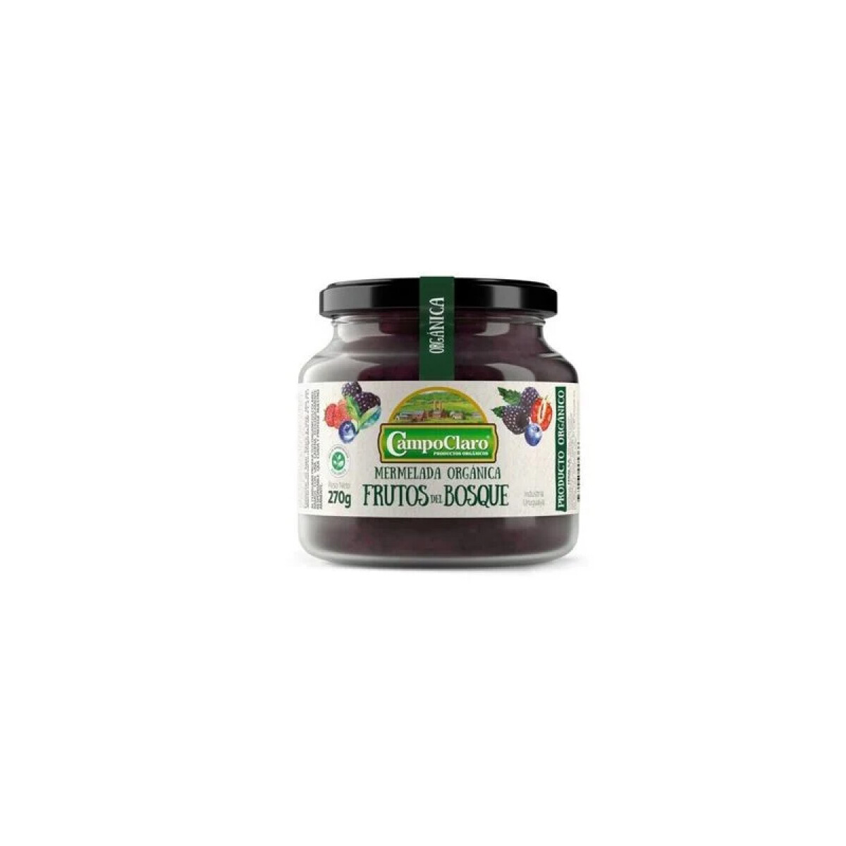 MERMELADA CAMPO CLARO FRUTOS DEL BOSQUE ORGANICA 270GR 