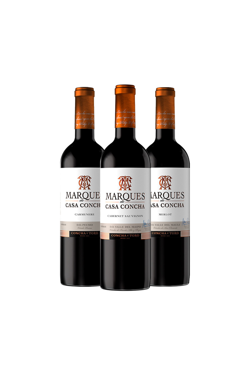Pack Bacán Selección Salón del vino x3 vinos Marques de Casa Concha 