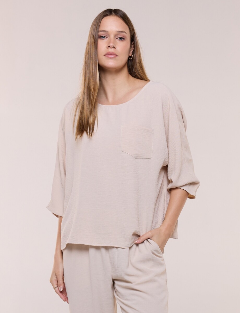 Blusa Oversize - Beige 