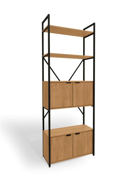RACK INDUSTRIAL PUERTAS NEGRO