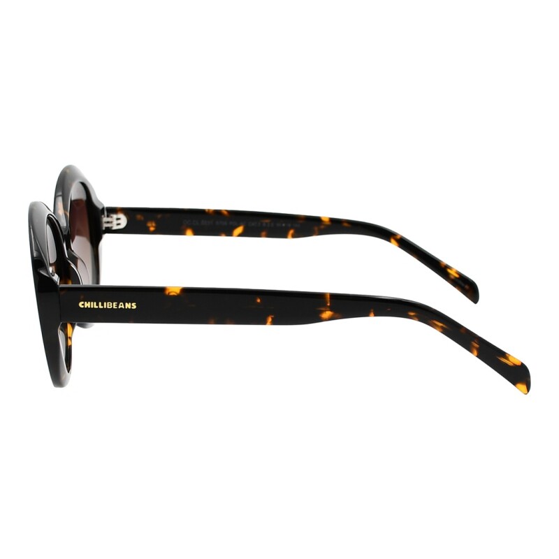 Lentes de Sol Chilli Beans Detroit Marrón Oscuro