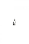 CHARM DE ALEACION DE METALES BAÑADO EN PLATA DE LEY CON FORMA DE LETRA W CON ARGOLLA Charm