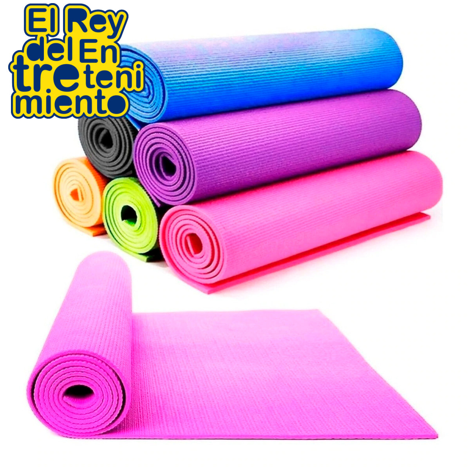 Esterilla de yoga antideslizante para fitness, yoga, pilates, fitness,  esterilla de yoga para yoga, pilates, fitness (color morado, tamaño: 0.394  in)