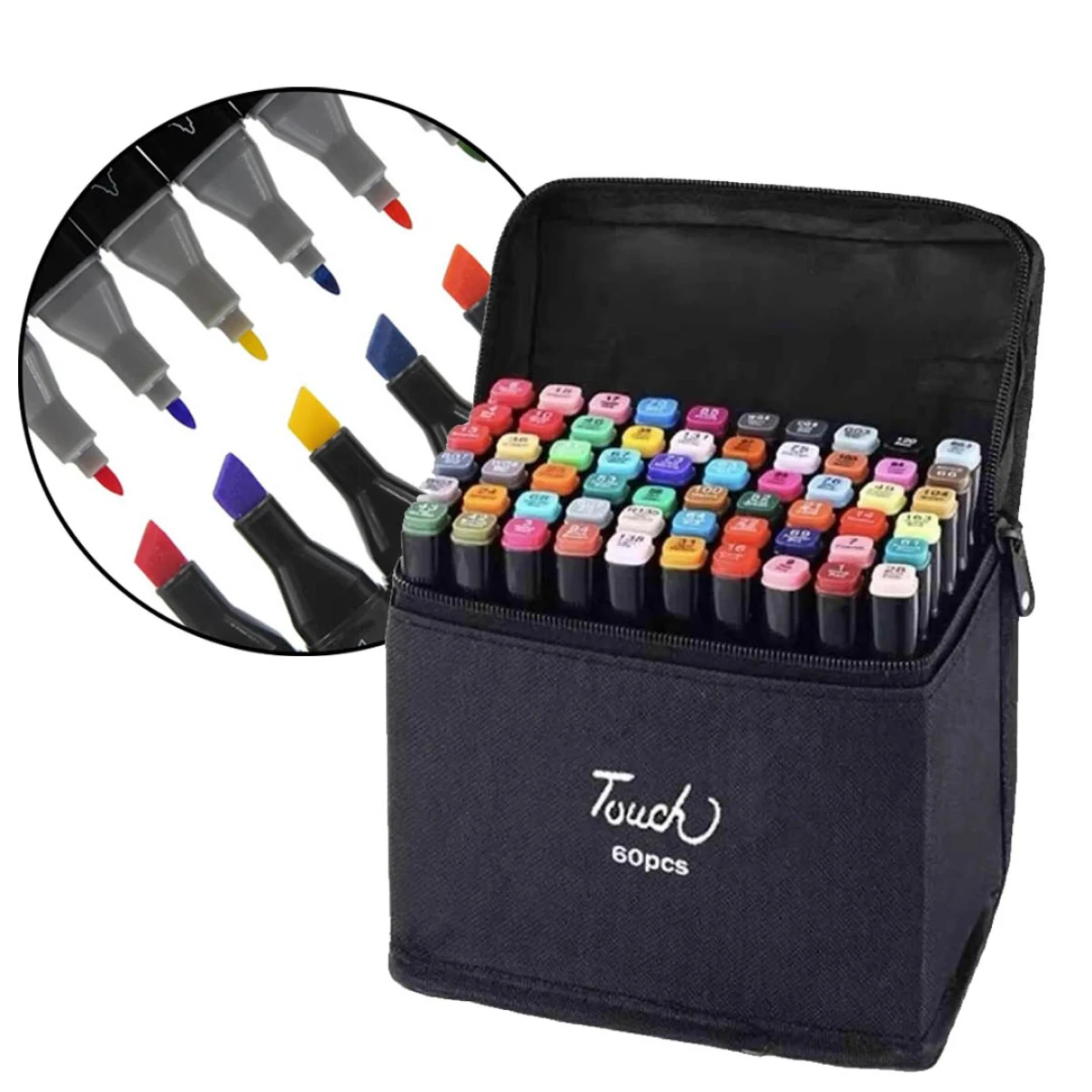 Set de 60 Marcadores de Doble Punta 