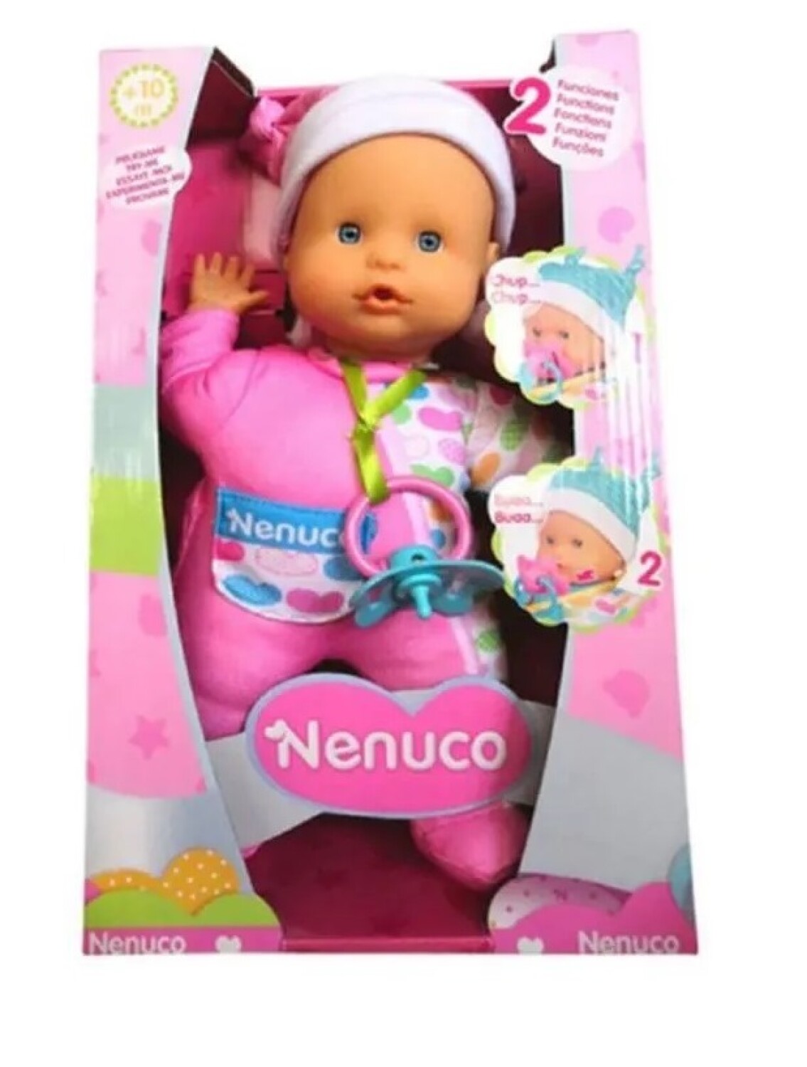 Muneca Nenuco Lloron Con Accesorios Rosado celeste Jugueteria Gibernau