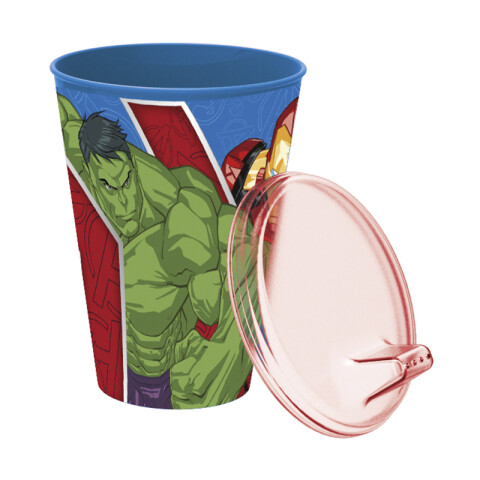 Vaso Plástico Bebedor Avengers 430 ml U