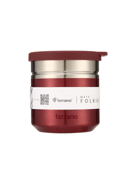 Mate Folkie Metalizado Rojo