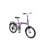 Bicicleta Plegable Rodado 20 Shimano Parrilla Violeta