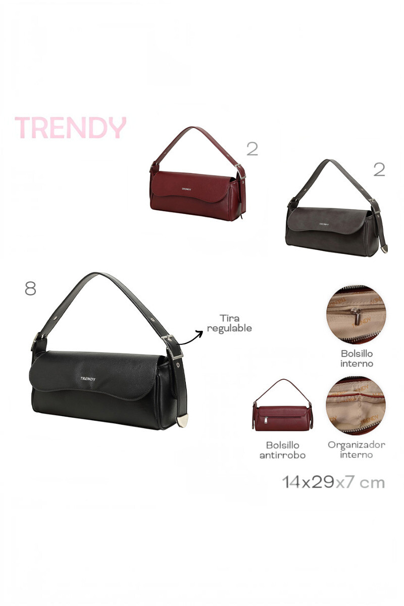 Cartera Trendy Negro