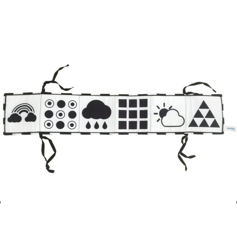 Libro Textil para Bebe Blanco y Negro Contraste