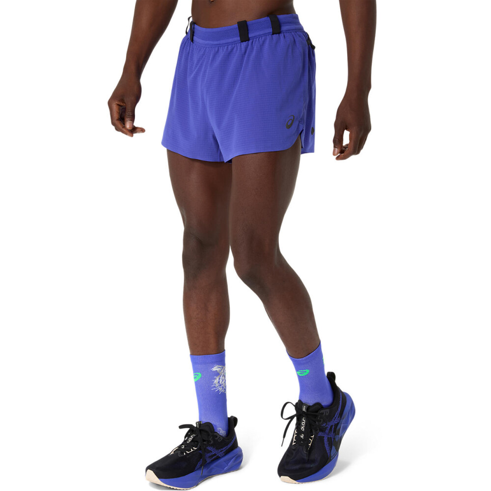 Shorts Running Metarun Split Short Hombre Cobalt Burst