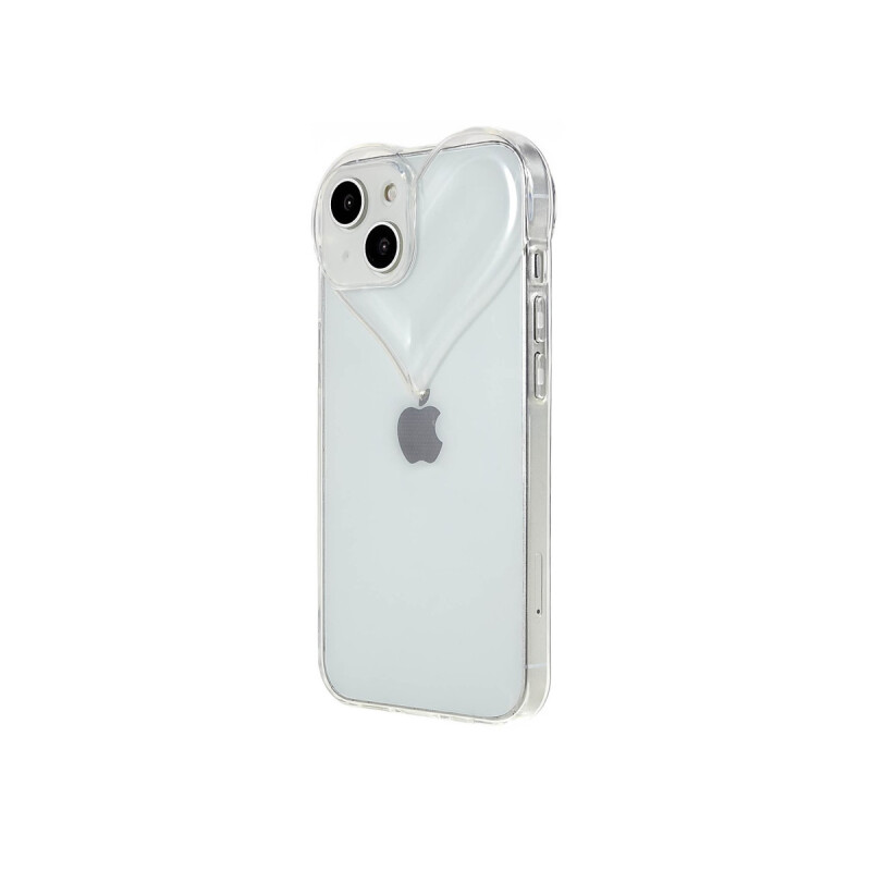 Protector iPhone 13/14 transparente con corazón Protector Iphone 13/14 Transparente Con Corazón