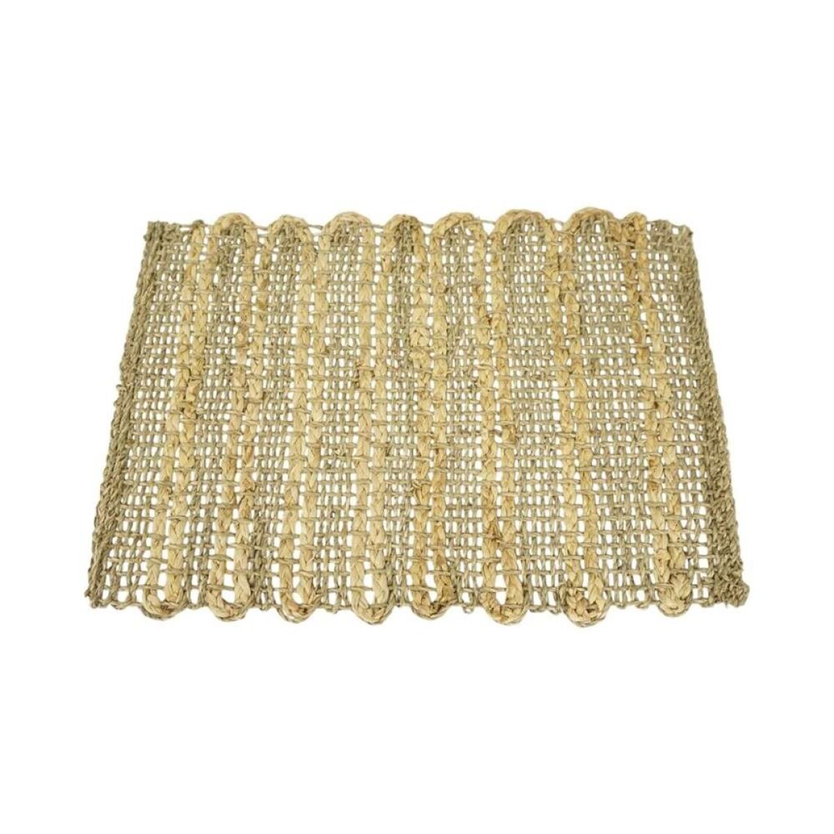 Individual Rect. Rayas Verticales Seagrass - 45X32Cm 