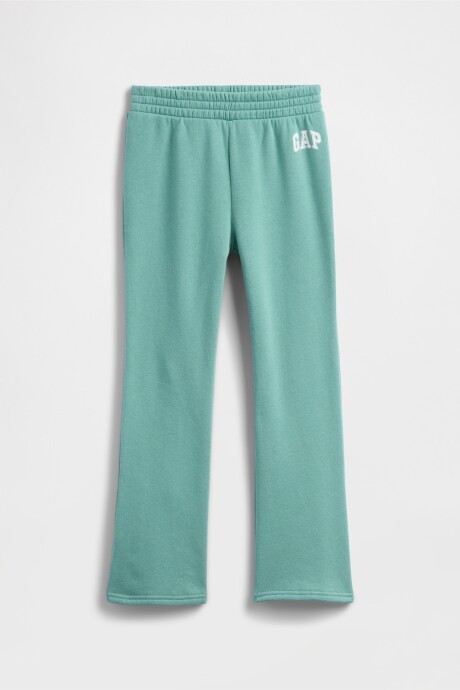 Pantalón Deportivo Logo Bootcut Niña Turquoise Smoke 805