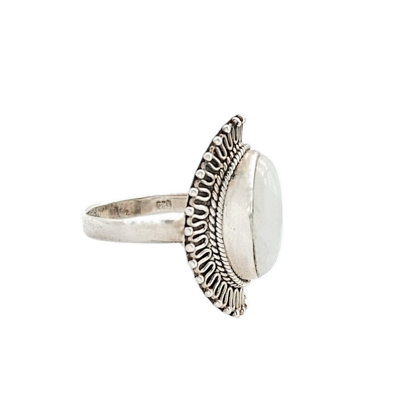 Anillo Oval-Plata 925-Piedra Luna-AN3085 conpiedra