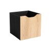 CAJA ORGANIZADORA BEIGE/NEGRO 30X30CM Unica