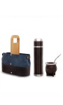 KIT MATERO CENTAURUS CANVAS AZUL CON CHOCOLATE
