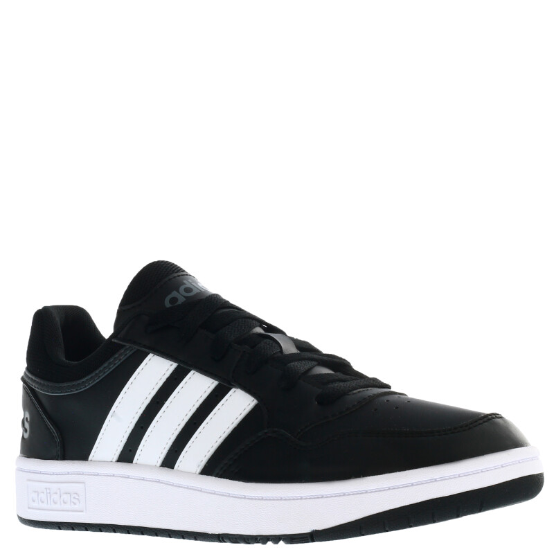 Championes de Hombre Adidas Hoops 3.0 Low Classic Vintage Negro - Blanco - Gris