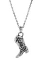 Boot Necklace Plata