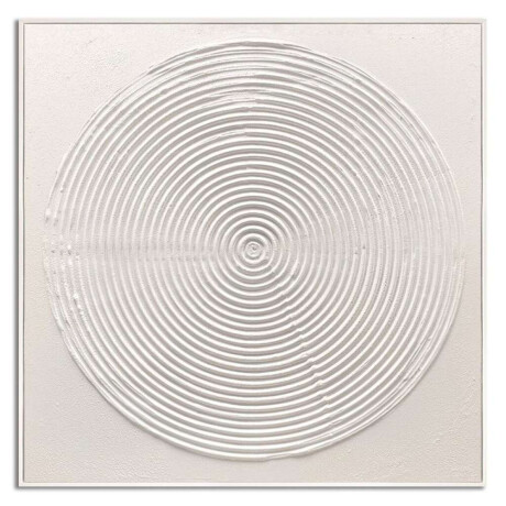 Cuadro Canvas 80X80Cm Marco Pintura Circulo