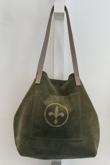Bolso flor Verde