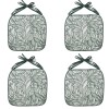 COJIN VERDE ESTAMP P/SILLA 38X38X1.8CM 4PZAS Unica