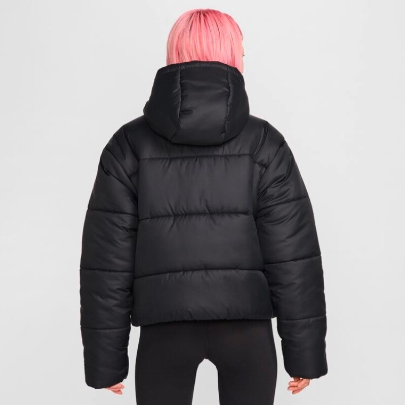Abrigo Nike Sportswear Classic Puffer de Mujer Negro