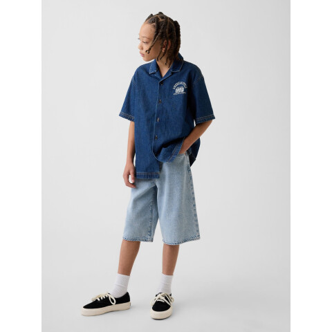 BAGGY DENIM SHORT - LIGHT WASH LIGHT WASH