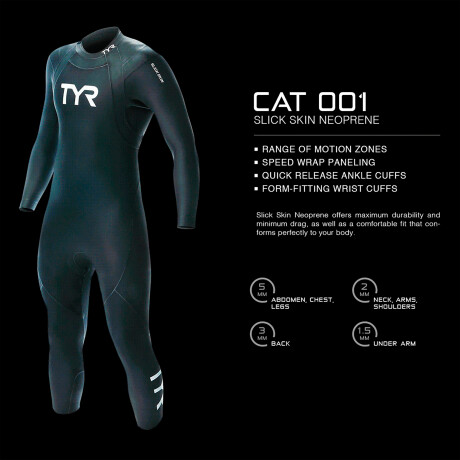 Tyr - Traje de Neopreno para Hombre Hurricane Cat 1 - M / 32 001