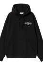 Hooded Onyx Script Sweat Negro