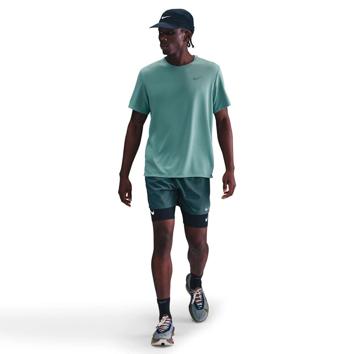 Remera Nike Dri-Fit Uv Miler Manga Corta de Hombre - Multicolor 