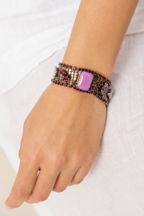Pulsera Dalia Fucsia