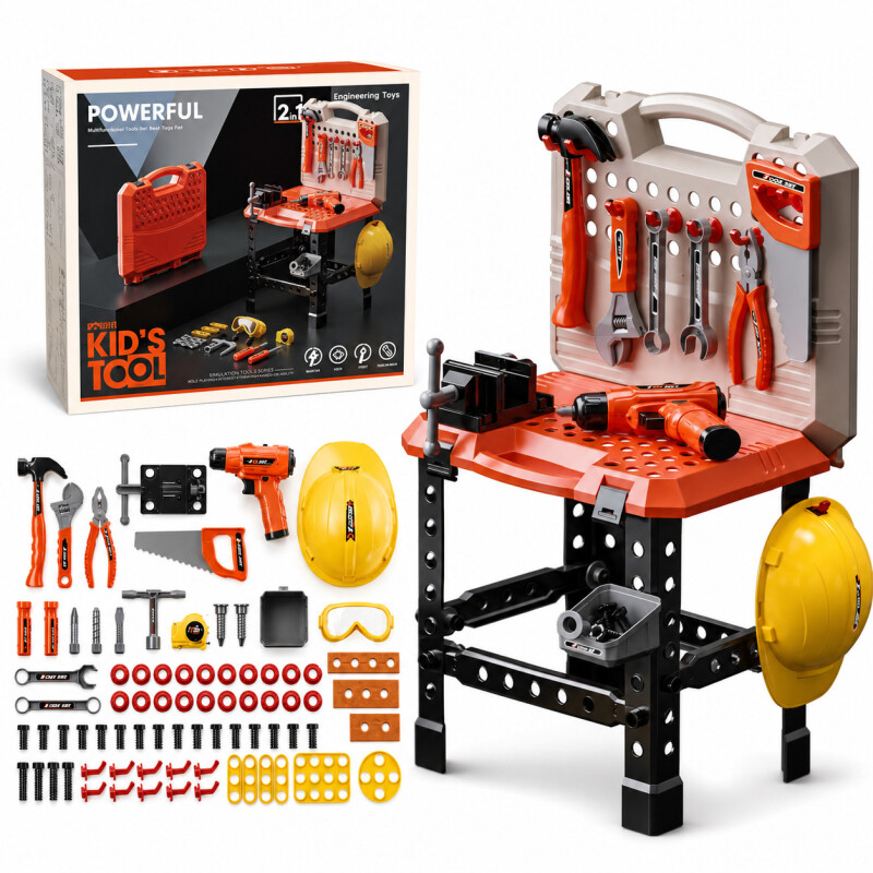 Banco Herramientas Infantil 90 Piezas Maletín Constructor Banco Herramientas Infantil 90 Piezas Maletín Constructor