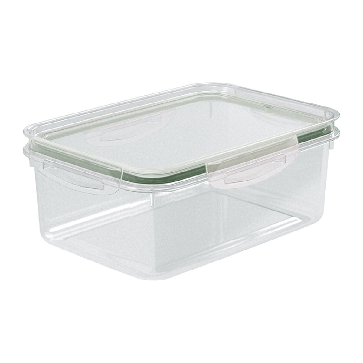 Pote Rectangular con 4 Trabas 2,6 Lts - VERDE 