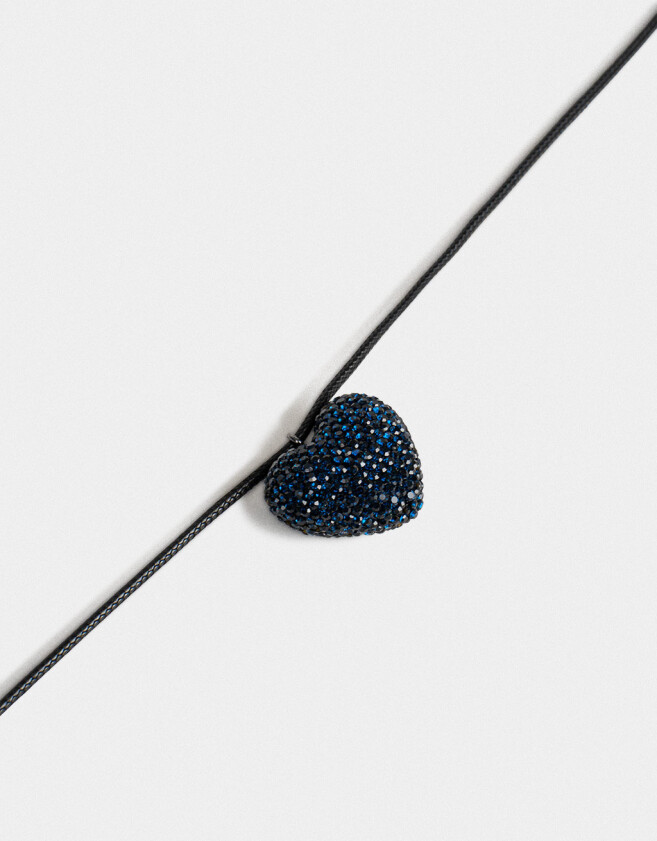 Chokers Con corazón Collar Corto Con Corazón - Plateado Hematite