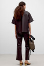 CAMISA MANGA CORTA Marron