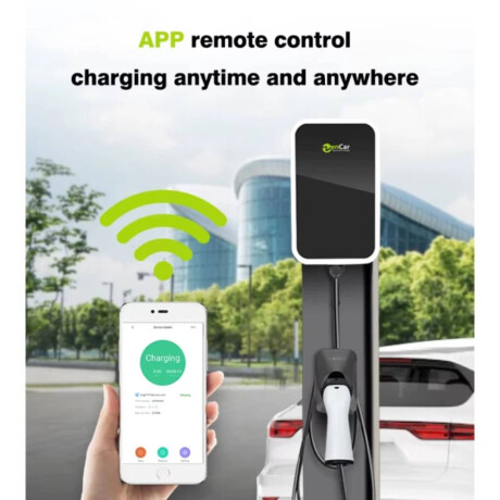 Cargador rápido para auto eléctrico Zencar WA-32P 7.4kW Blanco y Negro