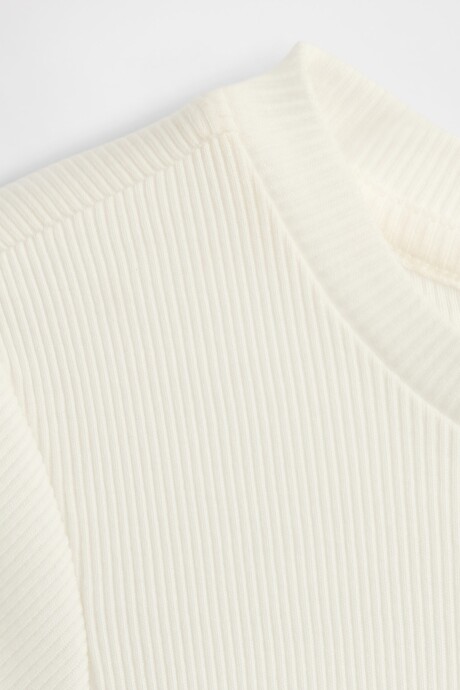 Remera Pointelle Toddler Niña New Off White