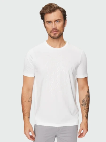 BOSS -Remera de algodón, regular fit, TEE 5 Blanco