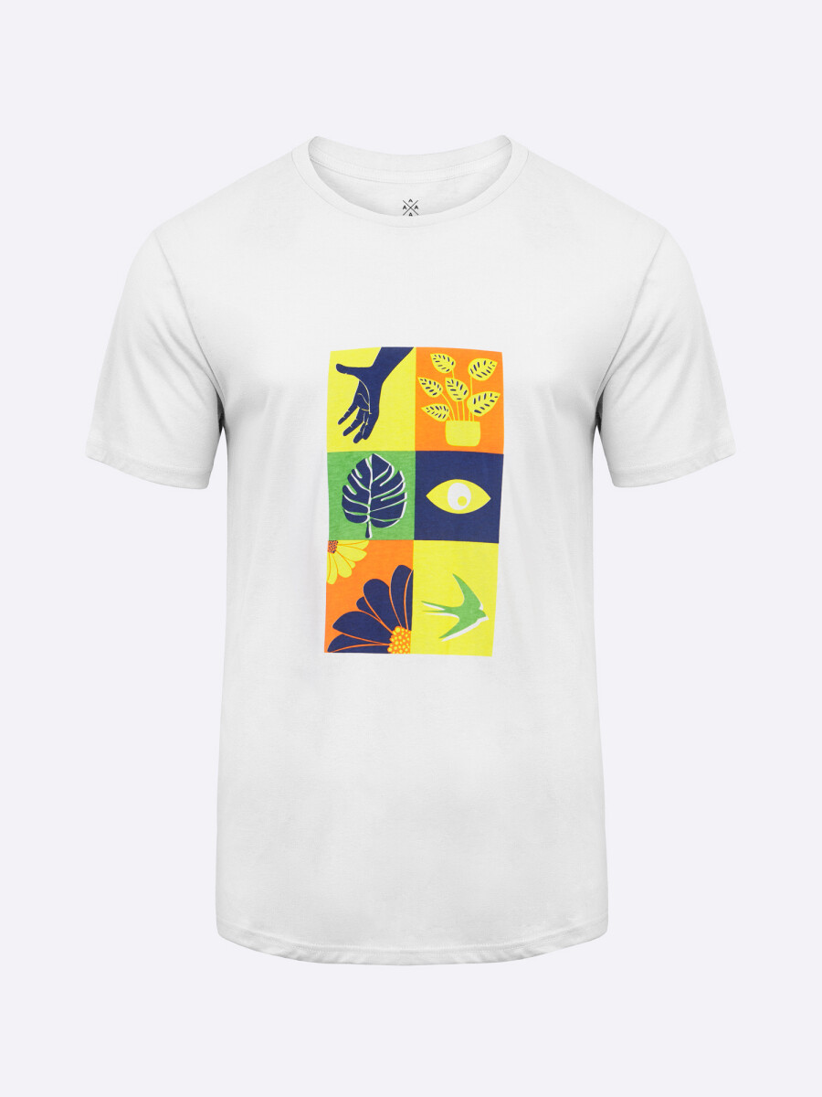 T-shirt estampa - blanco 