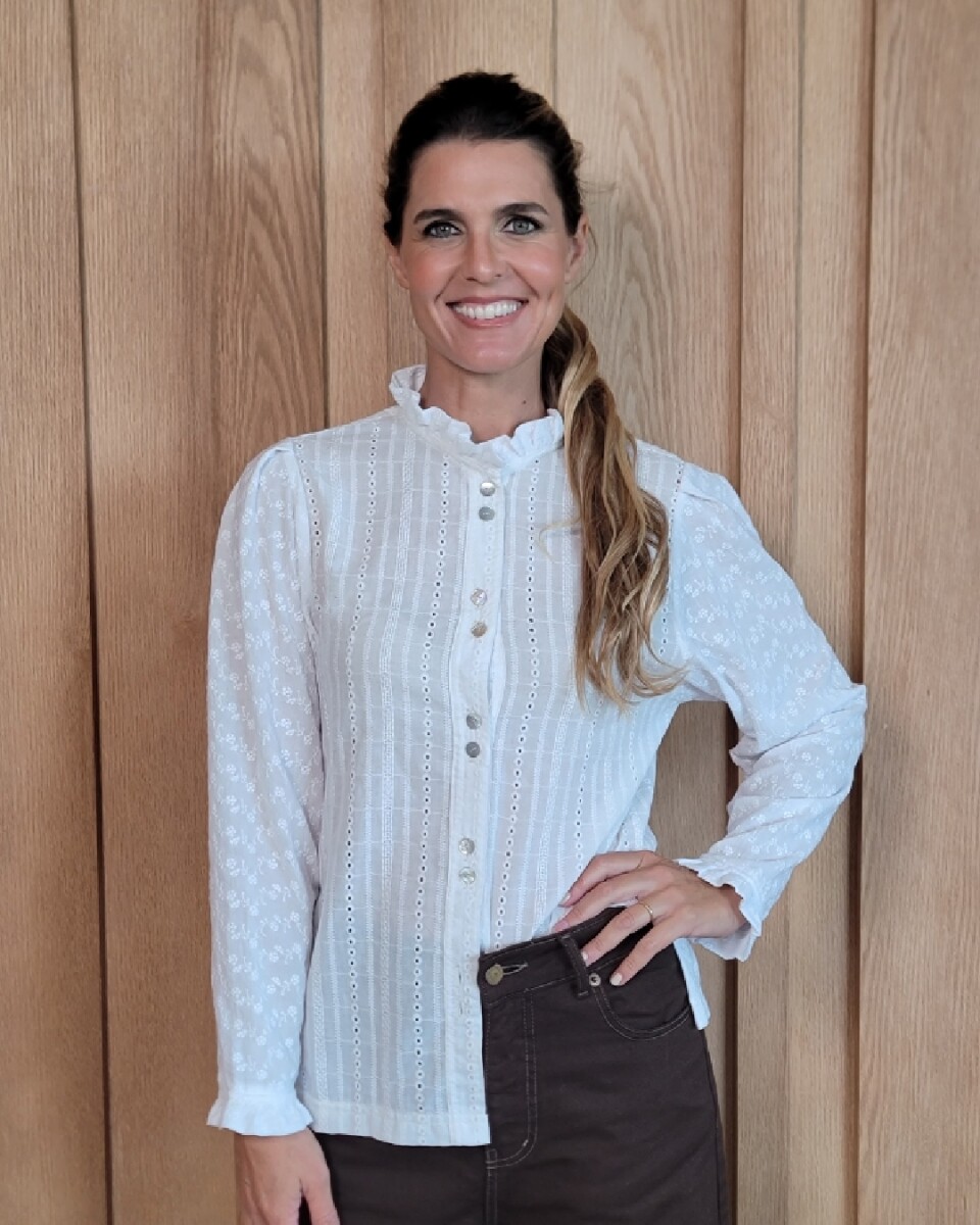 Camisa Mili - Broderie blanco 