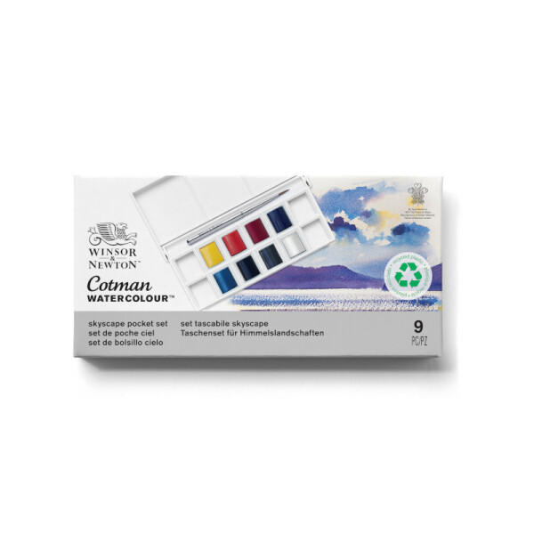 Acuarelas Cotman x 8 + pincel CIELO - Winsor & Newton Única