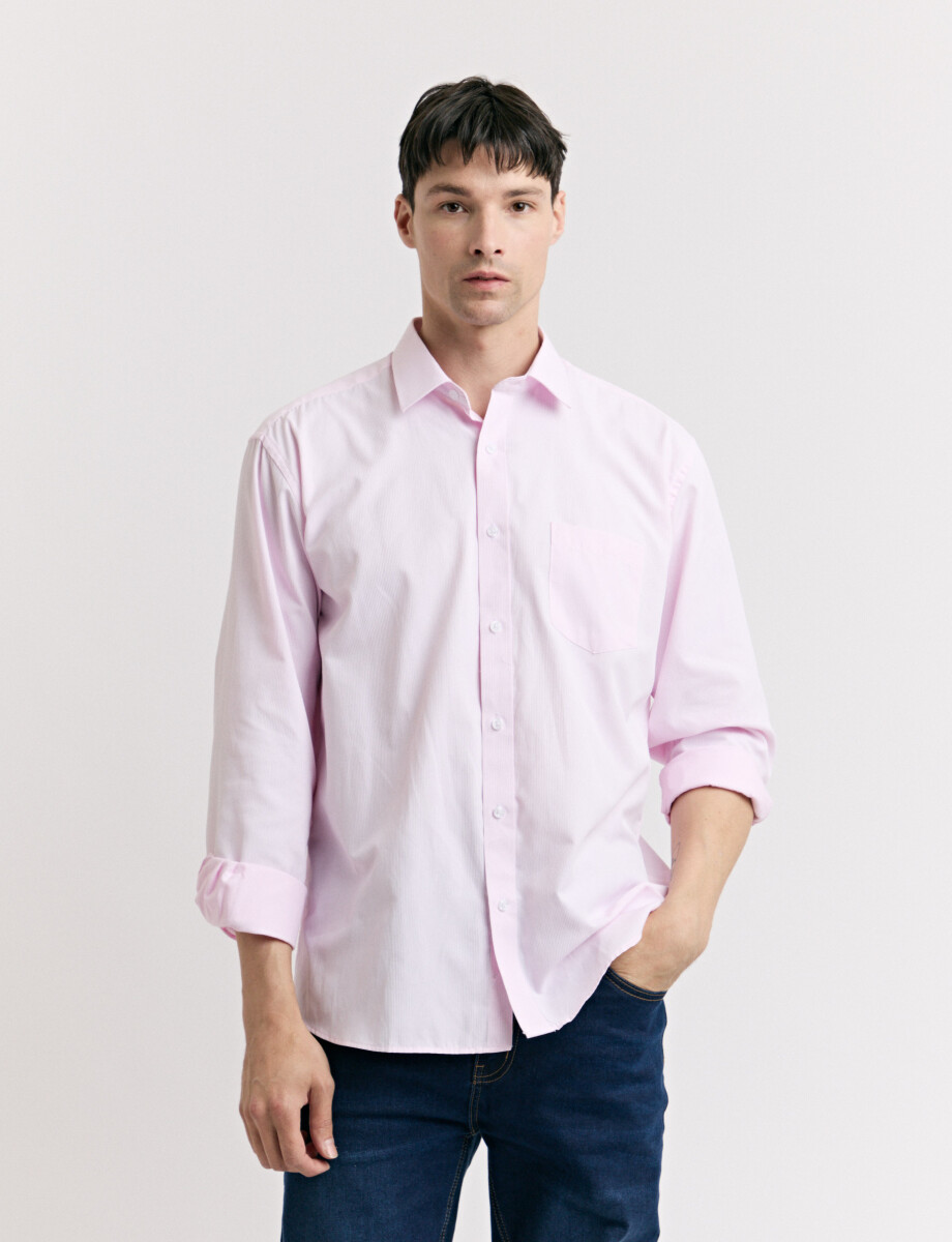 012673 CAMISA HARRINGTON LABEL Rosado