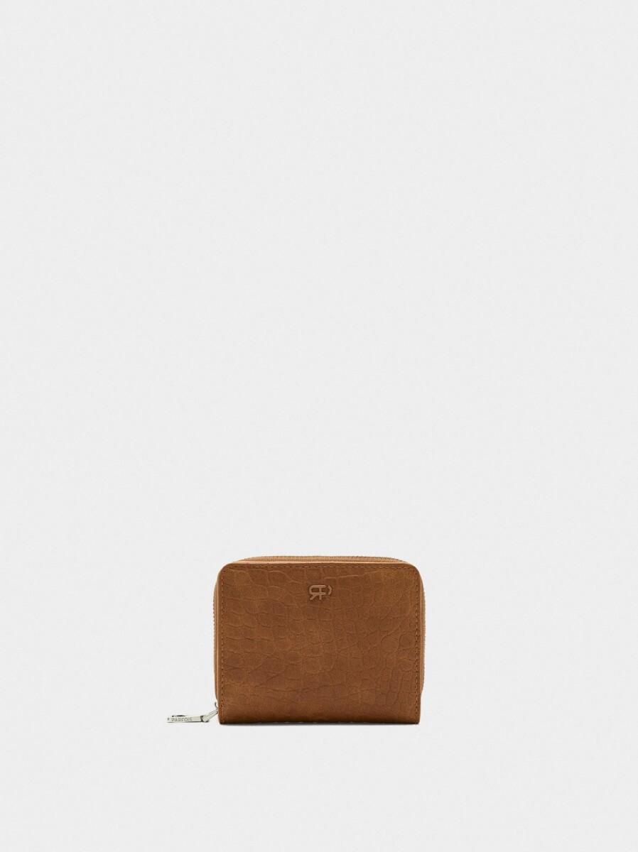 Cartera Con Grabado Animal Xs - camel 