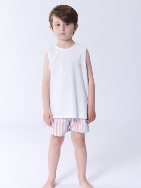 Short de baño rayado Rayado Multicolor