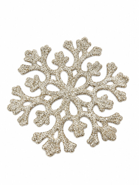 ADORNO GOLGANTE COPO DE NIEVE 10 PCS DORADO
