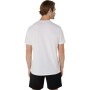 Spiral Logo Graphic Cotton Blend Tee Brilliant White