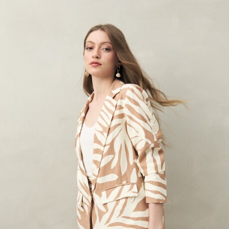 BLAZER IRENE Beige Oscuro