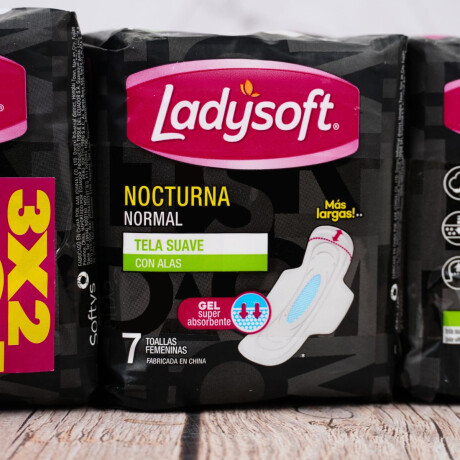 Toallas femeninas Ladysoft nocturnas normal 3x2 Toallas femeninas Ladysoft nocturnas normal 3x2